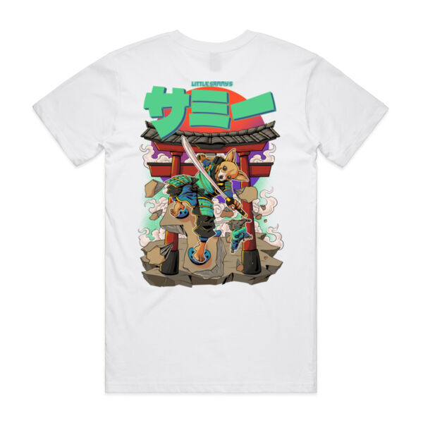 "Sammy the Samurai" T-shirt (White) Thumbnail
